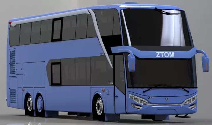 مود سيارة جيت بلو Bus Simulator Indonesia - Jetbus 2 Ztom Bus