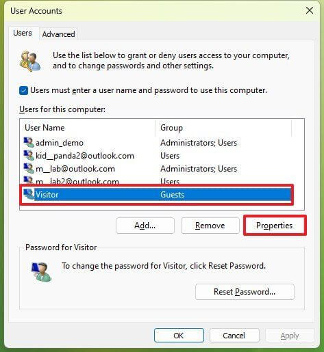 كيفية تغيير اسم الحساب على Windows 11