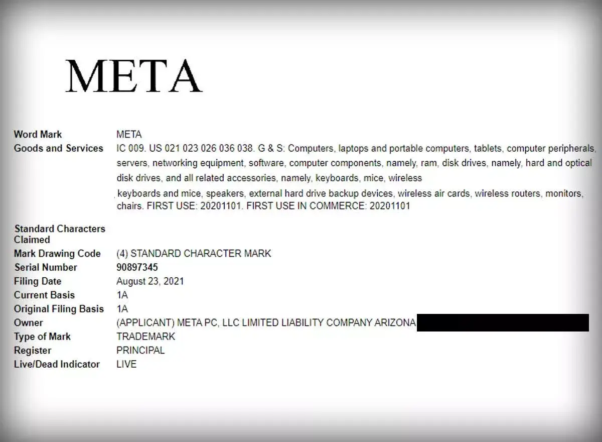 شركة ميتا تتعرض لرفع دعوى قضائية ضدها من قبل شركة أخرى تحمل نفس الاسم